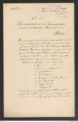 k.k. naturhistorisches Hofmuseum, Intendanzakten 1885-1896 (Hauer), Aktenzahl Z.264.a/1891, Seite 1